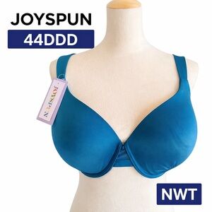Joyspun 44DDD Teal T-Shirt Bra NWT Full Coverage Underwire